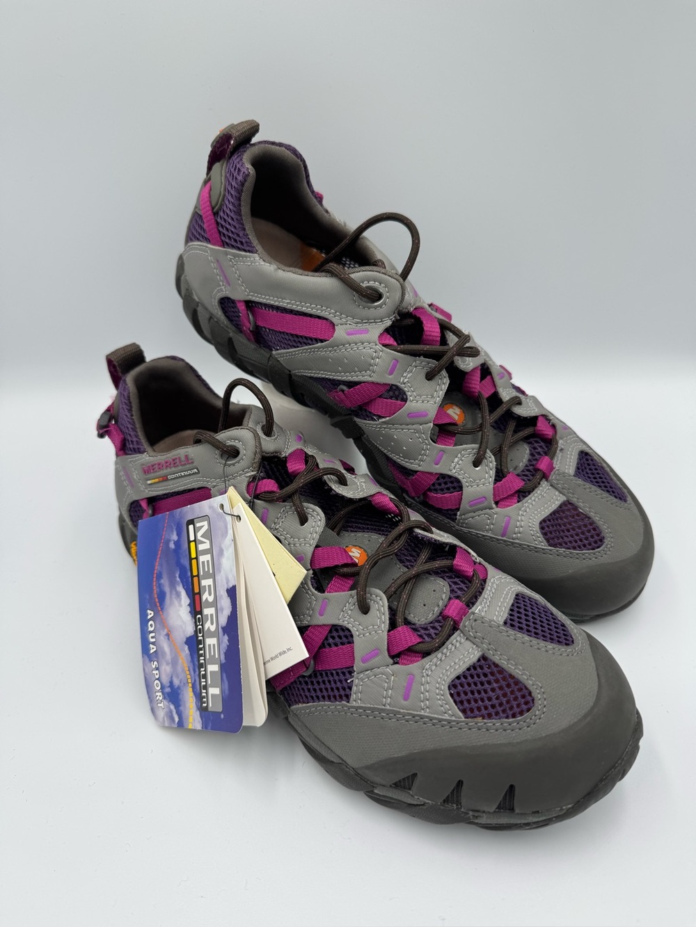 Merrell Women's Gray and Purple Trail/Water Shoes, size 9, New With Tags!